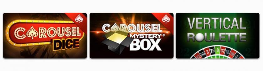 Carousel casino jeux de table
