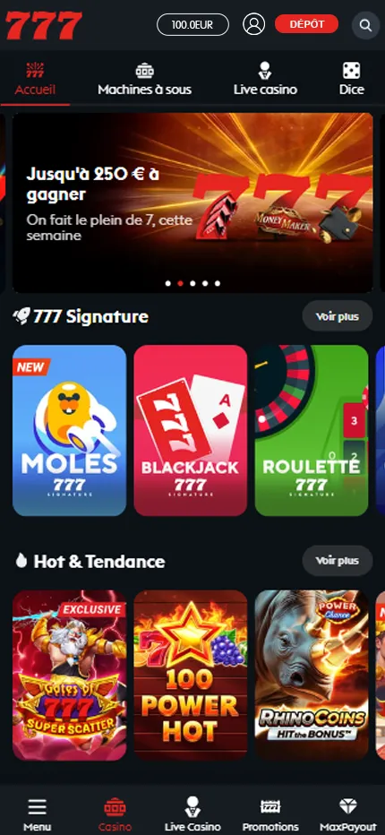 Lobby du Casino777